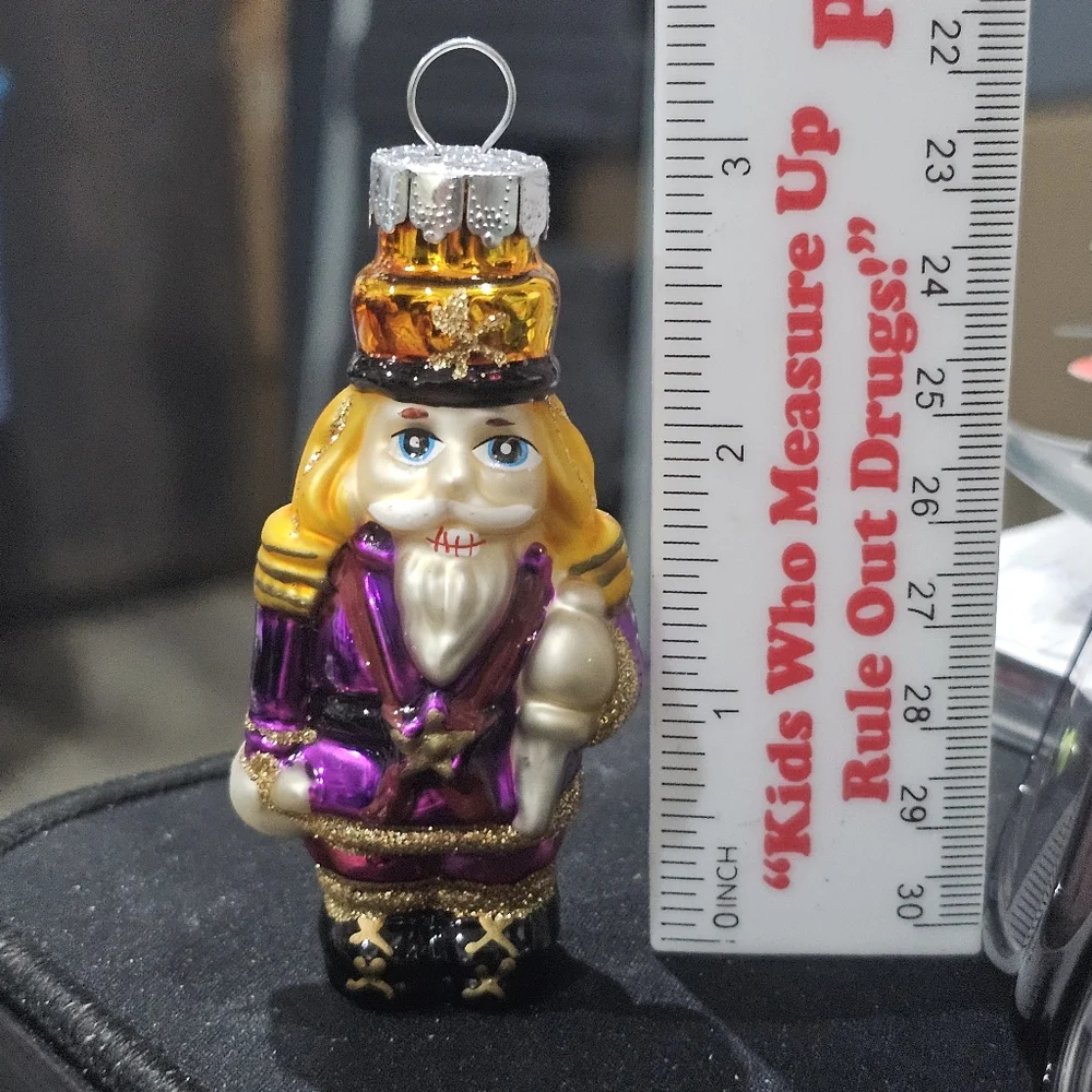Nutcracker Ornament Vintage Rauch  Glass, Makers of Christopher Radko Christmas